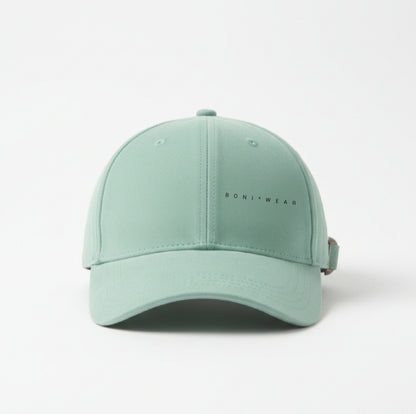Boniwear Ultra Suede Baseball Cap - Classic Logo Horizontal Front Left