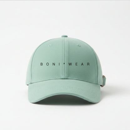 Boniwear Ultra Suede Baseball Cap - Classic Logo Horizontal Front Left