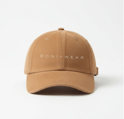 Boniwear Ultra Suede Baseball Cap - Classic Logo Horizontal Front Left