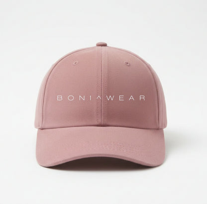 Boniwear Ultra Suede Baseball Cap - Classic Logo Horizontal Front Left