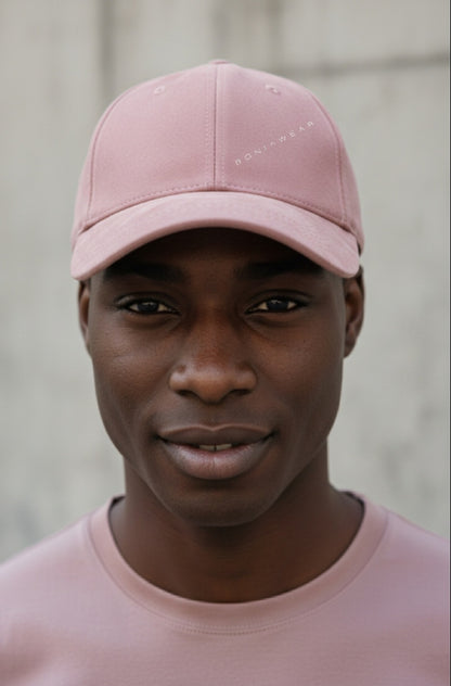 Boniwear Ultra Suede Baseball Cap - Classic Logo Horizontal Front Left