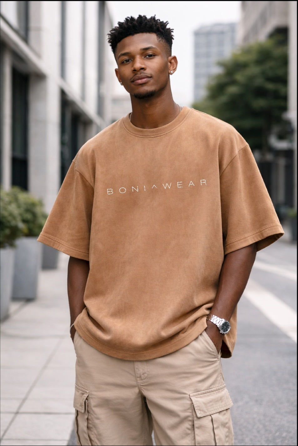 Men's Classic Ultra-Suede Boxy T-Shirt