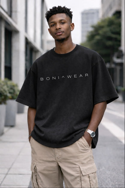 Boniwear Ultra Suede Oversized Tee - Classic Logo