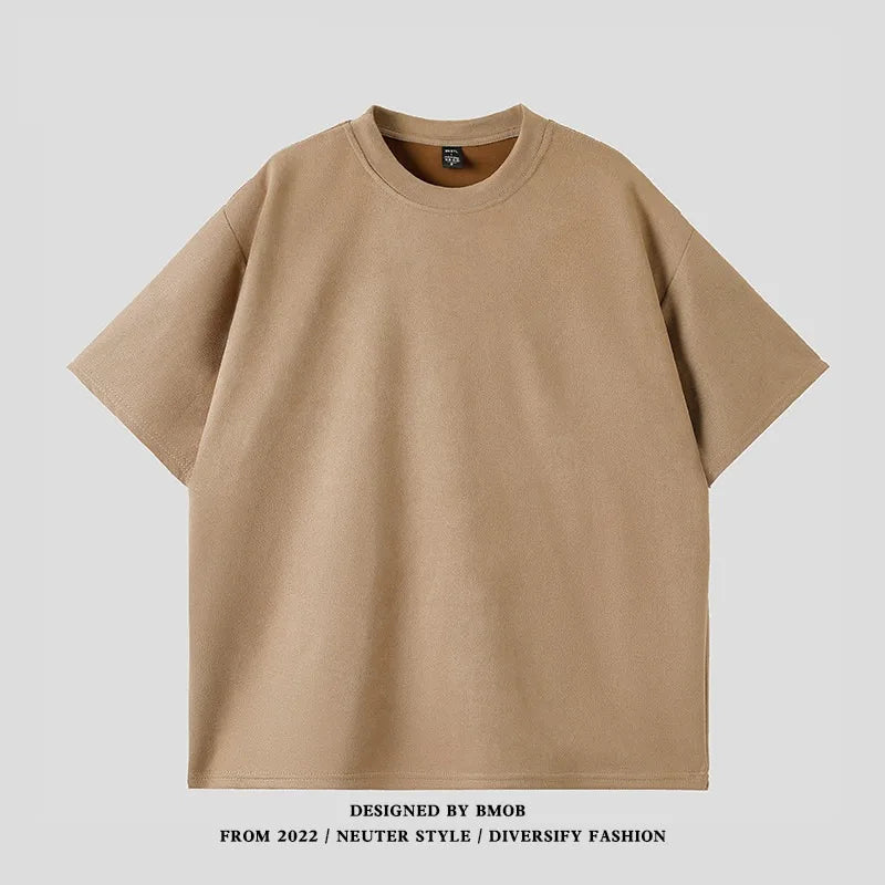 Men's Script/Classic Ultra-Suede Boxy T-Shirt