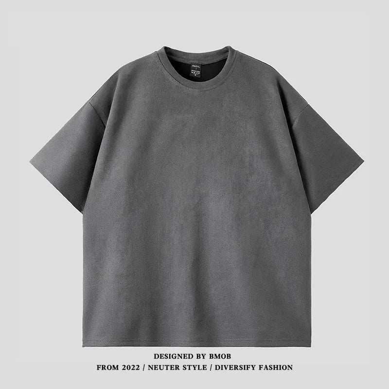 Men's Script/Classic Ultra-Suede Boxy T-Shirt