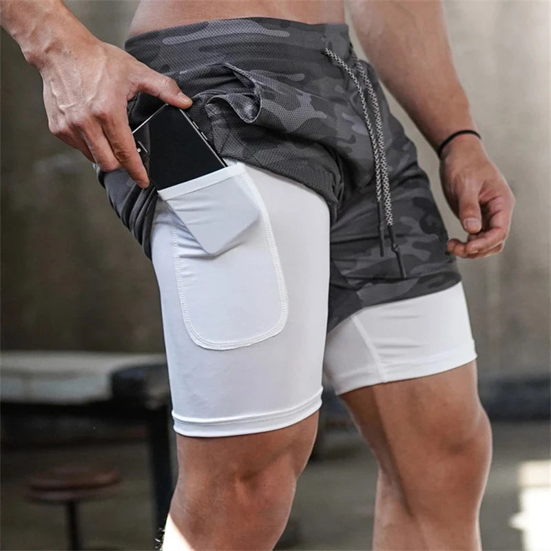 Men’s Multi-Pocket Fitness Sports Casual Workout Shorts