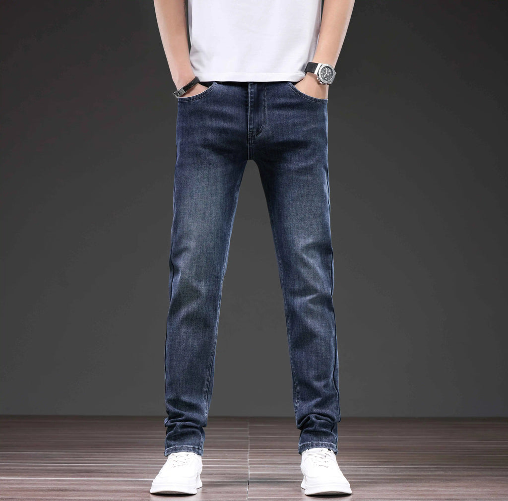 Men’s Casual Slim Straight Stretch Denim Jeans