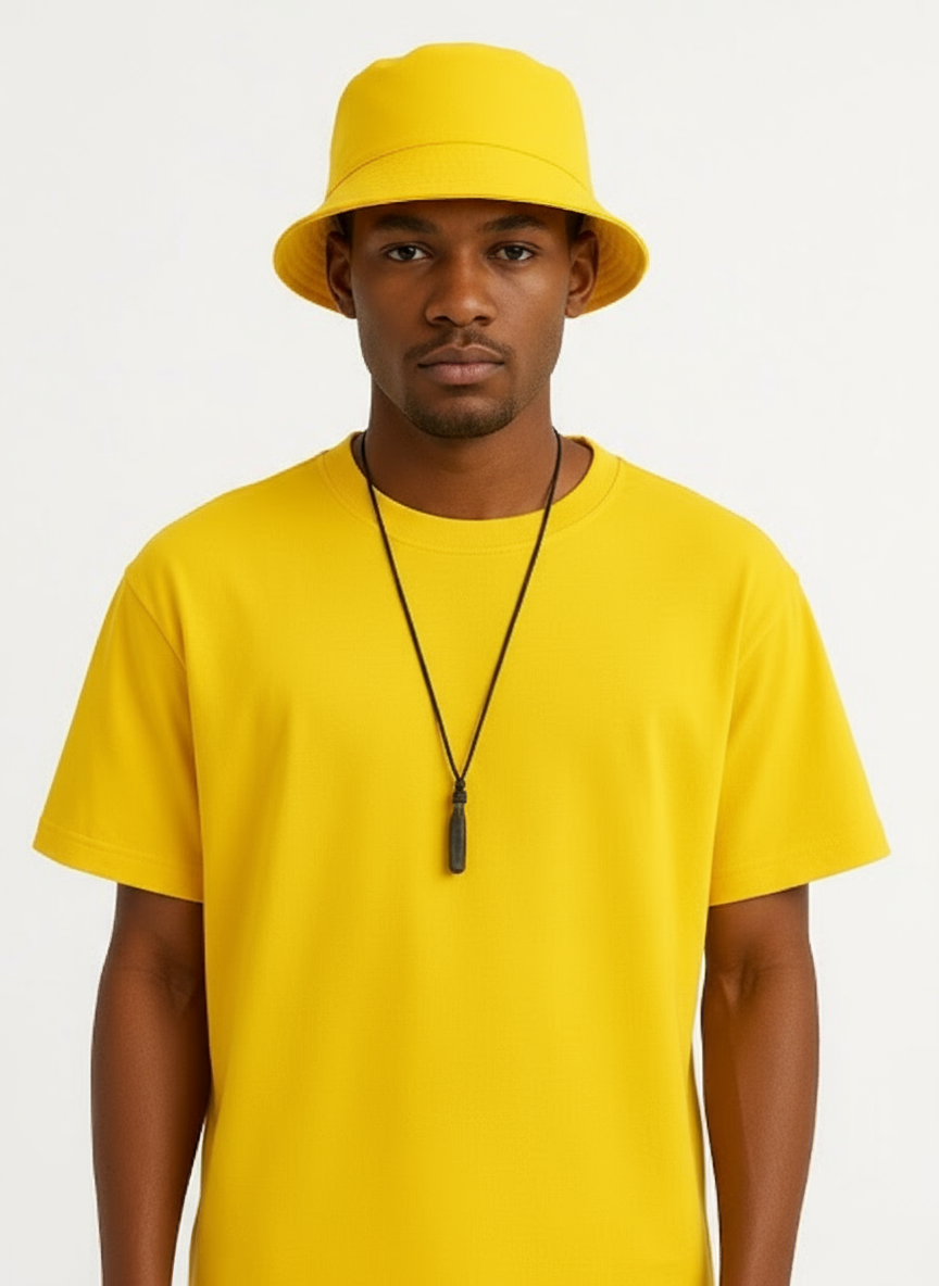 Two Toned over-size fit t-shirt with matching fisher hat