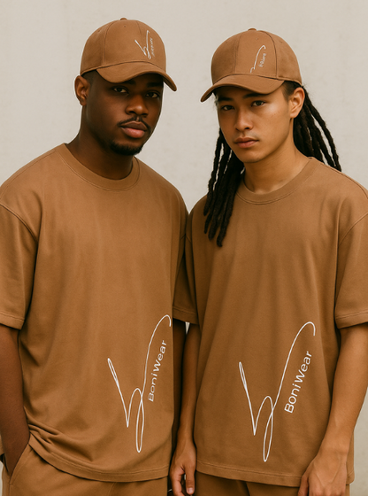 Ultra Suede Fabric Oversized Fit with Matching Cap