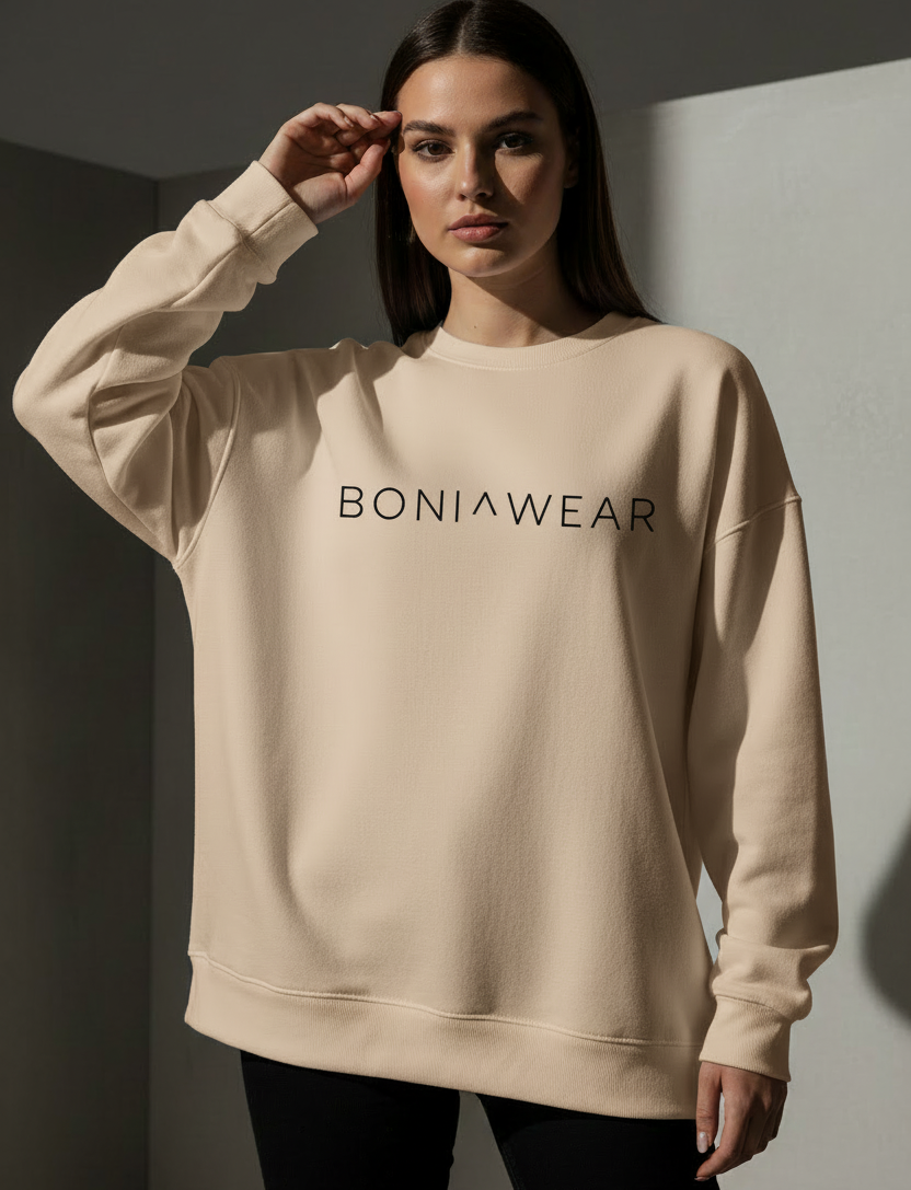 Beige Boniwear crewneck