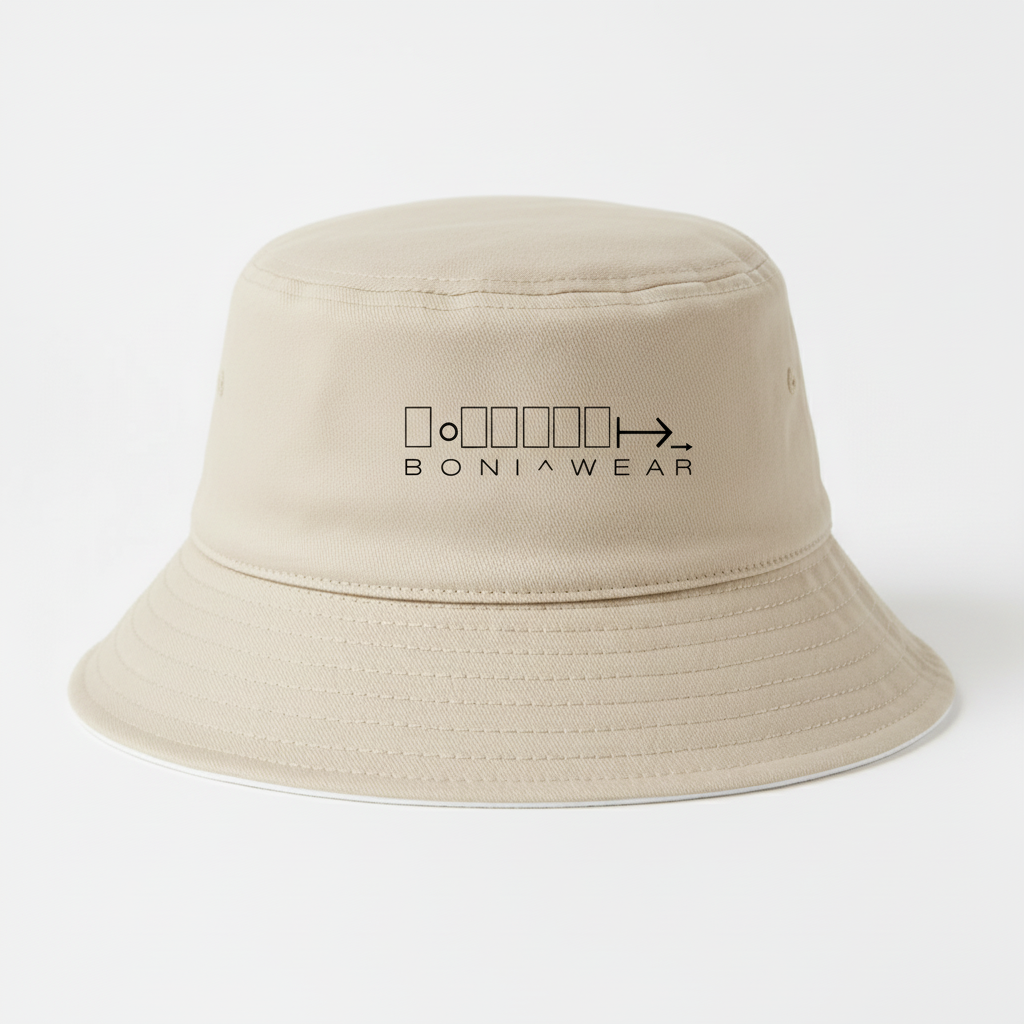 Beige bucket hat