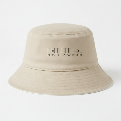Beige bucket hat