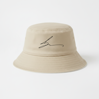Beige bucket hat