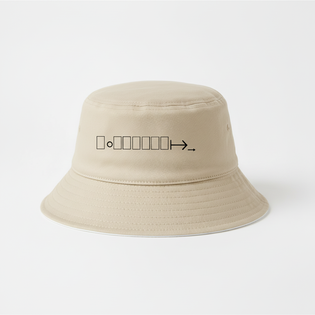Beige bucket hat
