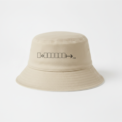 Beige bucket hat