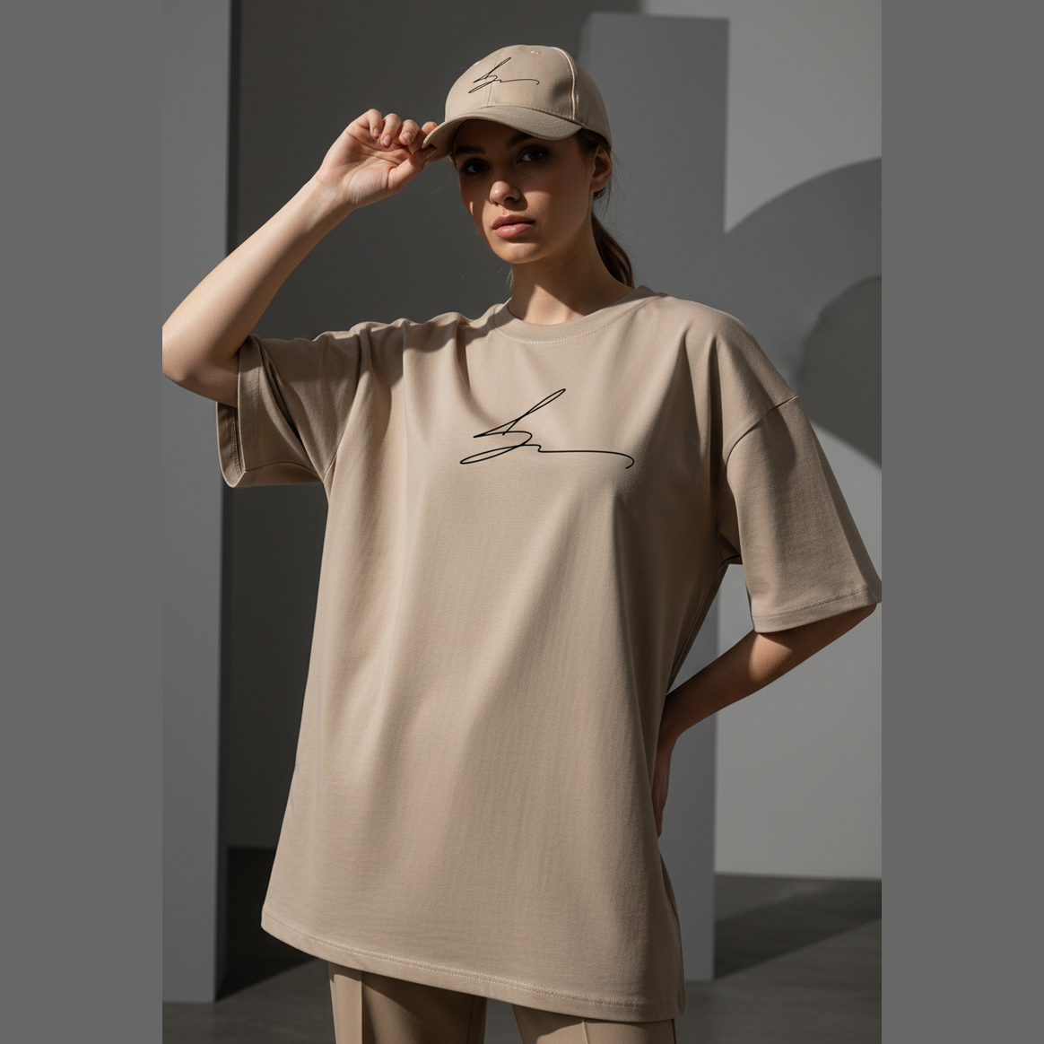 Beige Cap