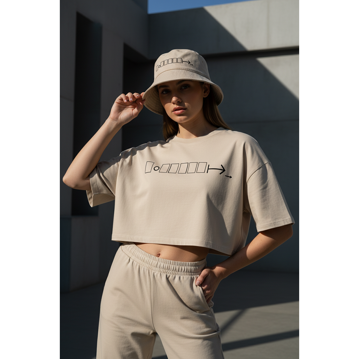 Beige Crop