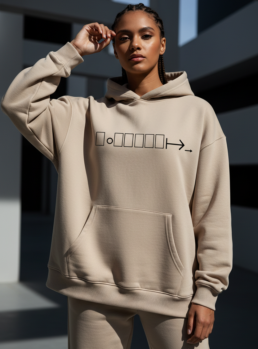 Beige Hoodie