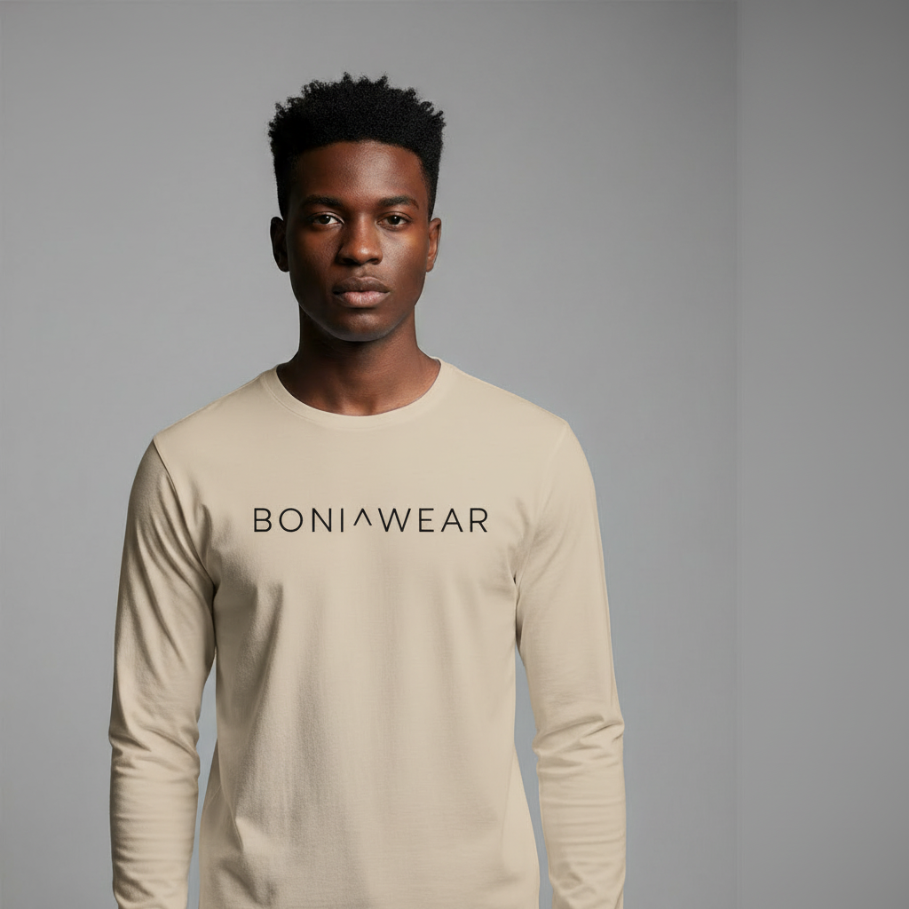 Beige Sans-Serif Logo