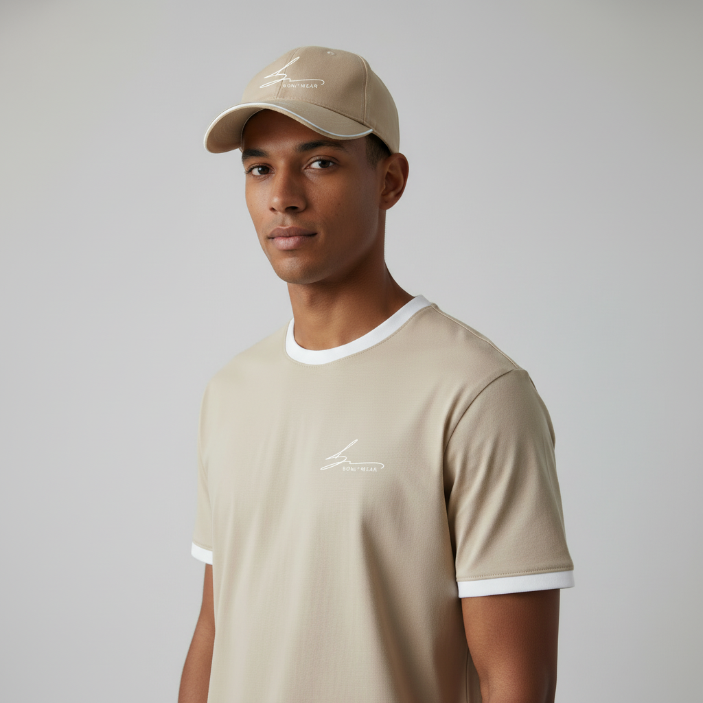 Beige set with white Boniwear logo