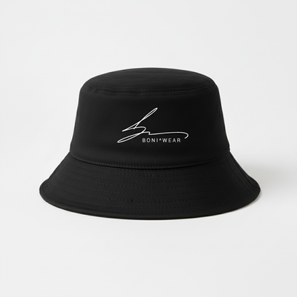 Black bucket hat