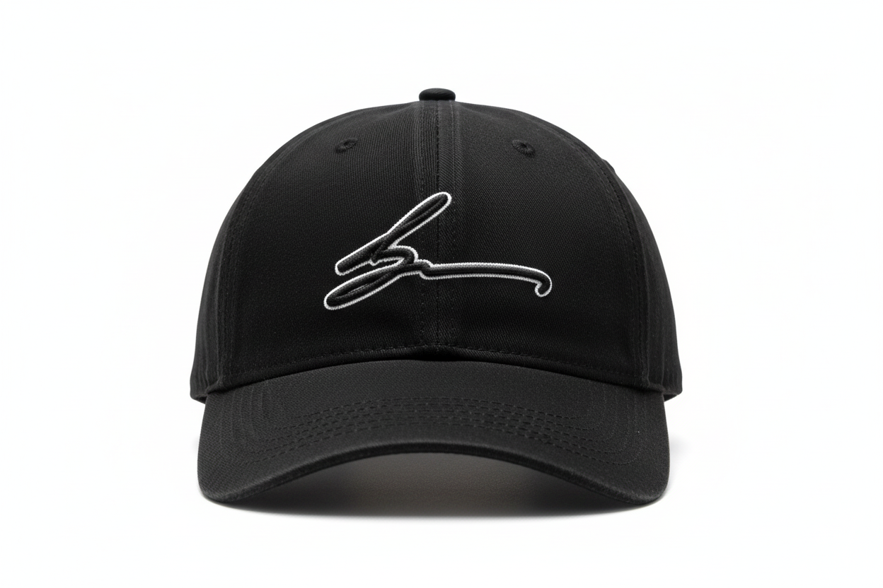 Black Cap - White Logo