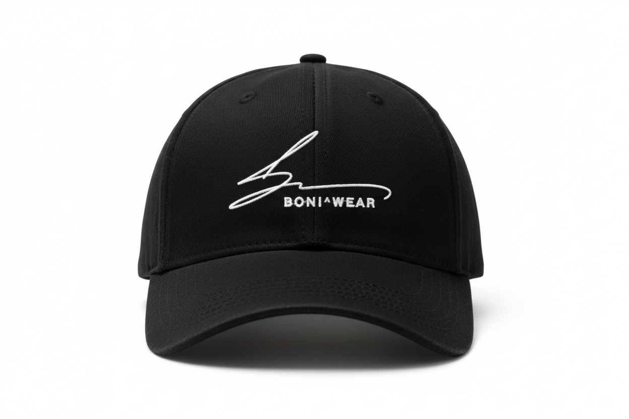 Black Cap - White Logo
