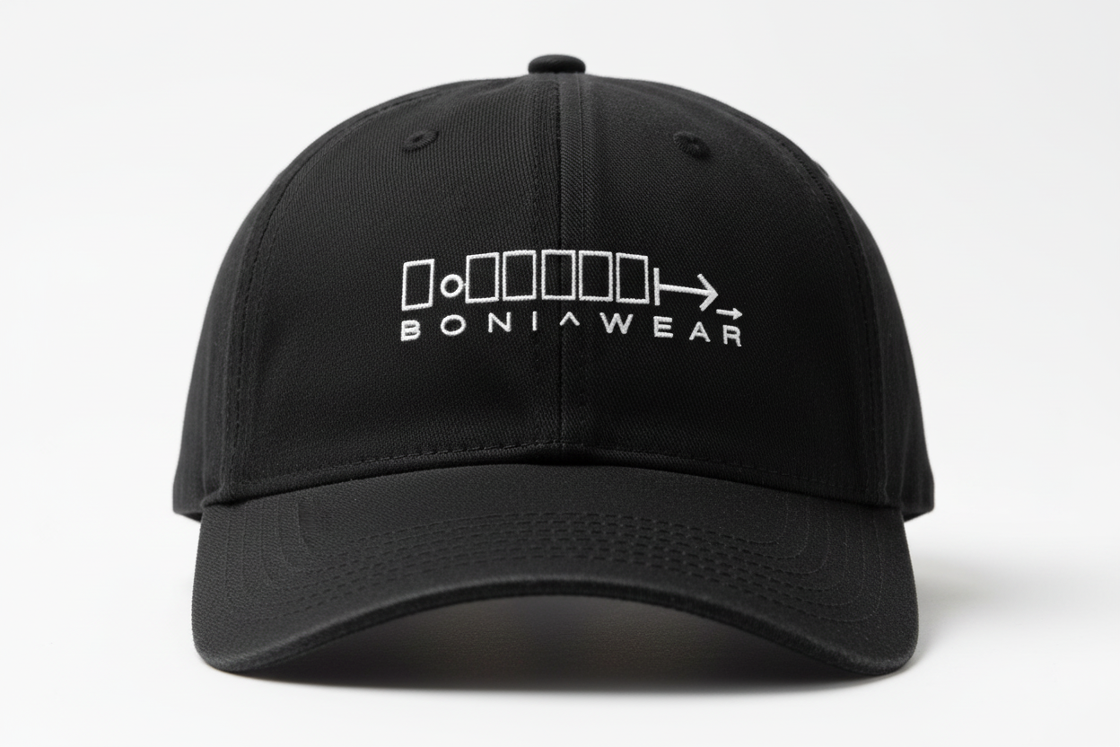Black Cap - White Logo