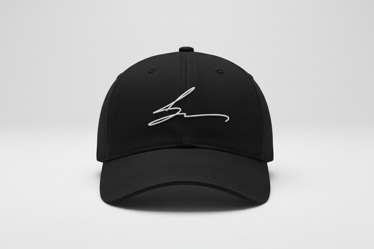Black Cap with Signature Logo