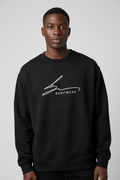 Black crewneck with Boniwear signature logo
