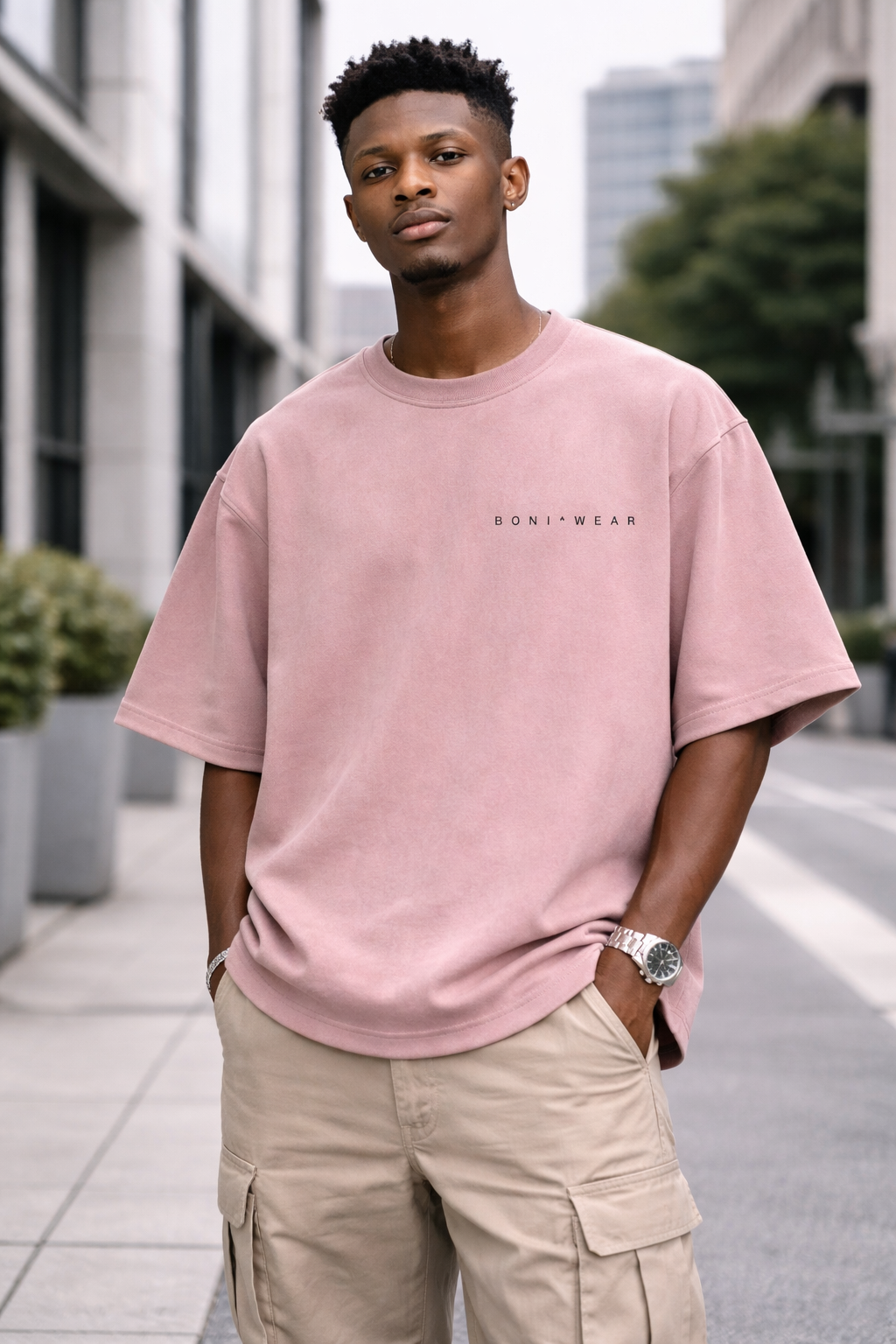 Boniwear Ultra Suede Oversized Tee - Classic Logo