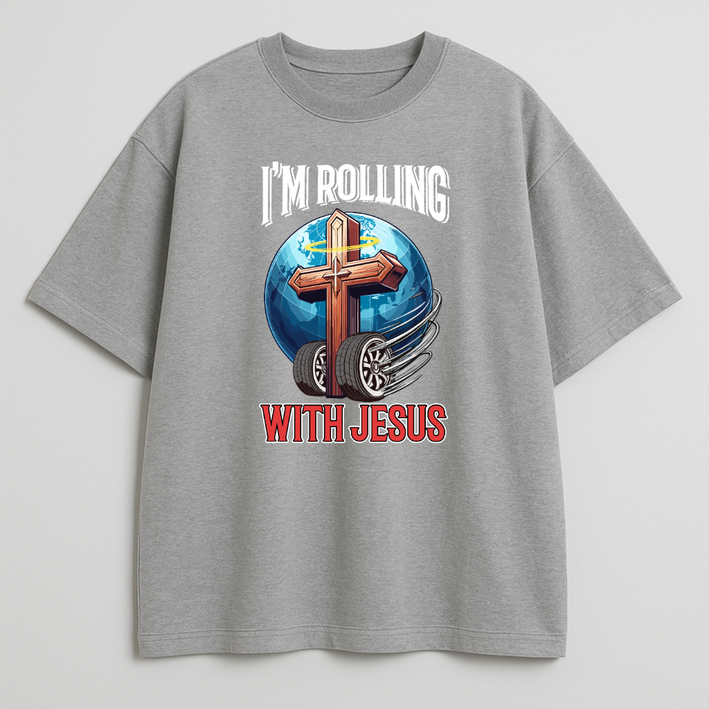 Rolling with Jesus Oversized T-Shirt