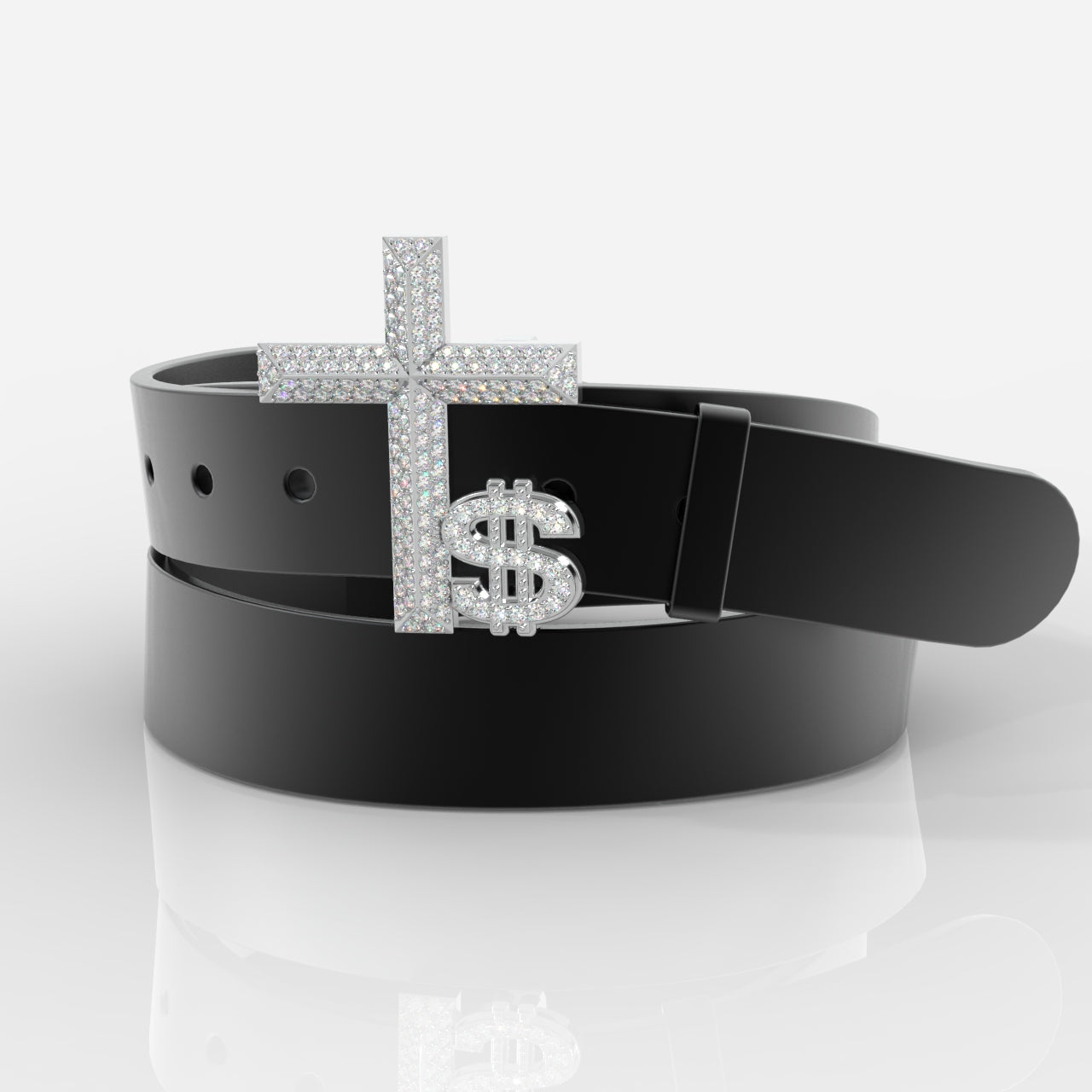 Men's Cross Belt Buckle