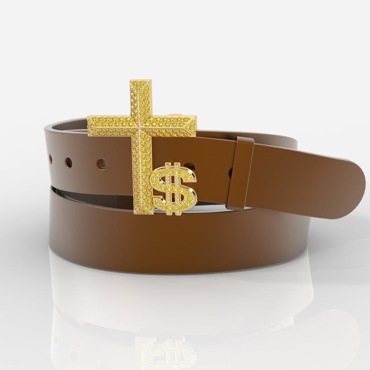 Men's Cross Belt Buckle