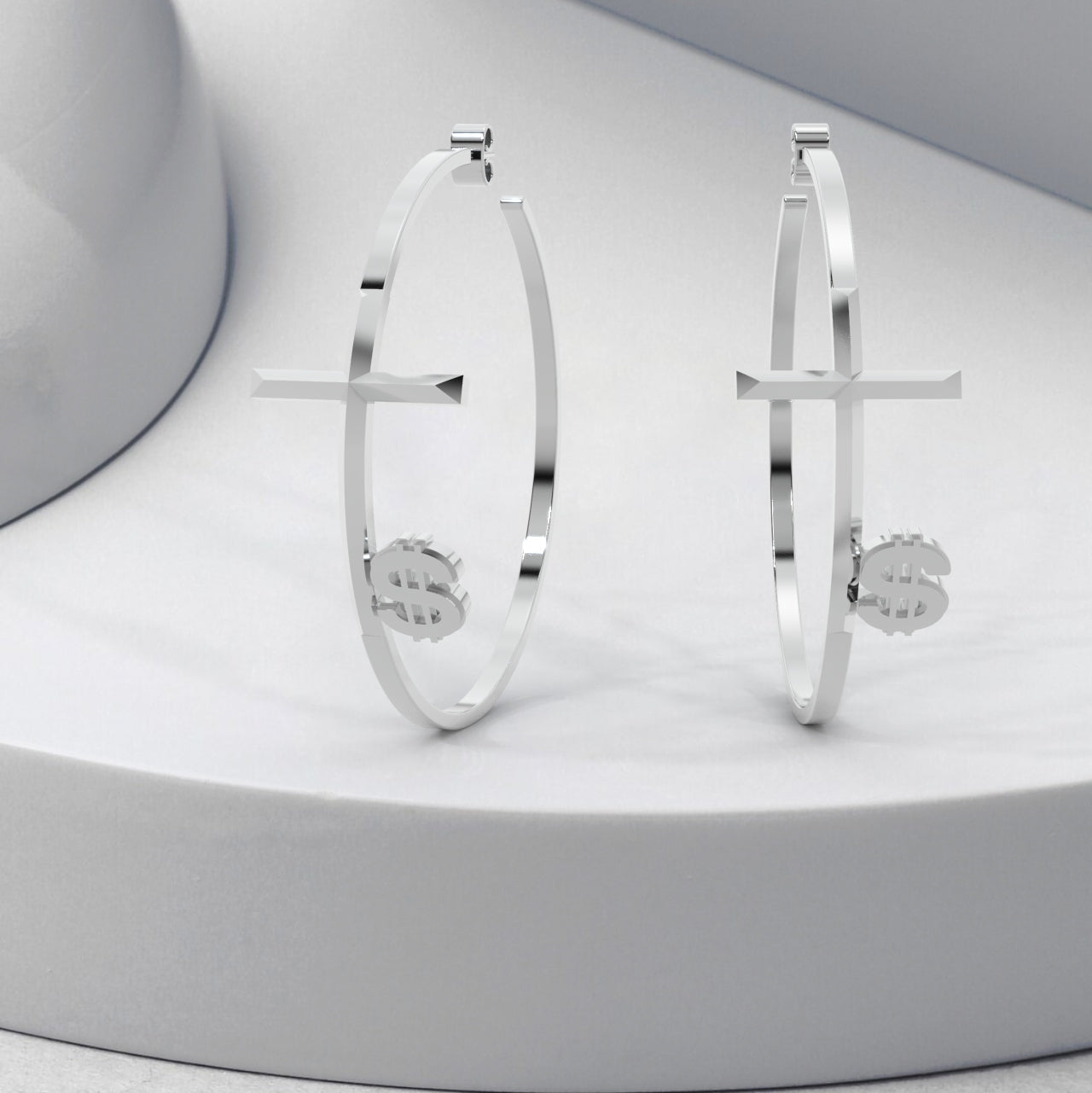 Bonijewelry Women's Circle Earrings