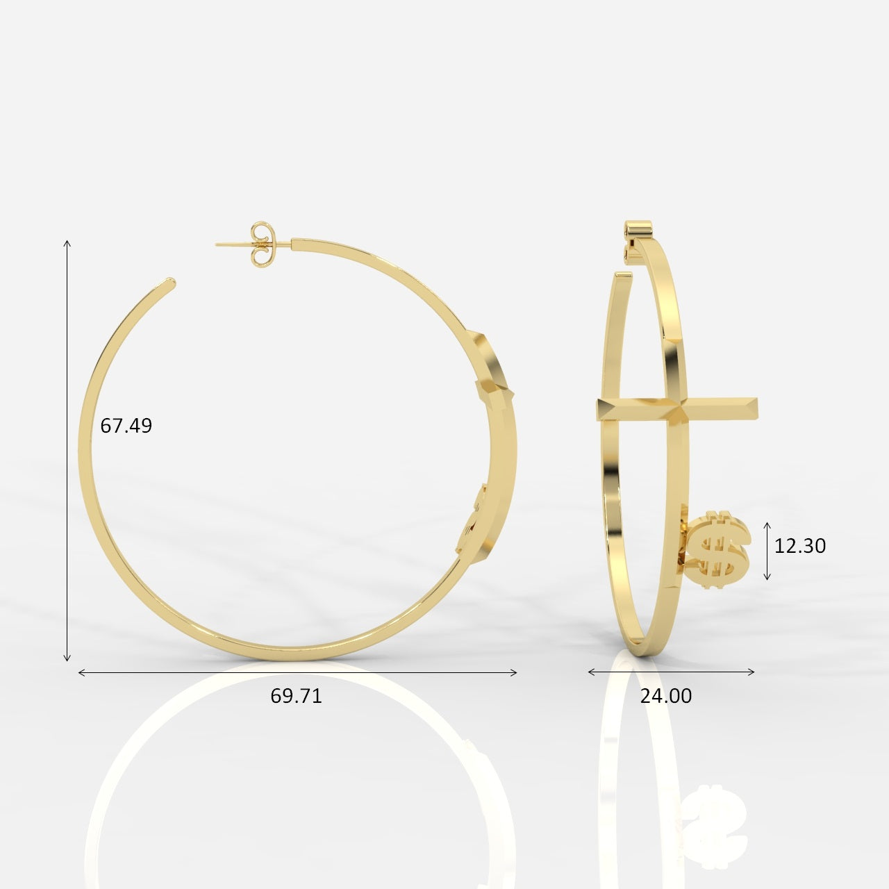 Bonijewelry Women's Circle Earrings