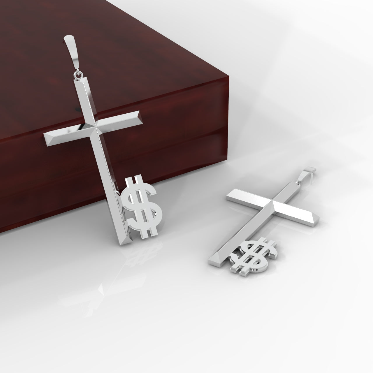 Large hanging earrings