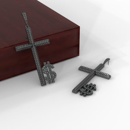 Large hanging earrings