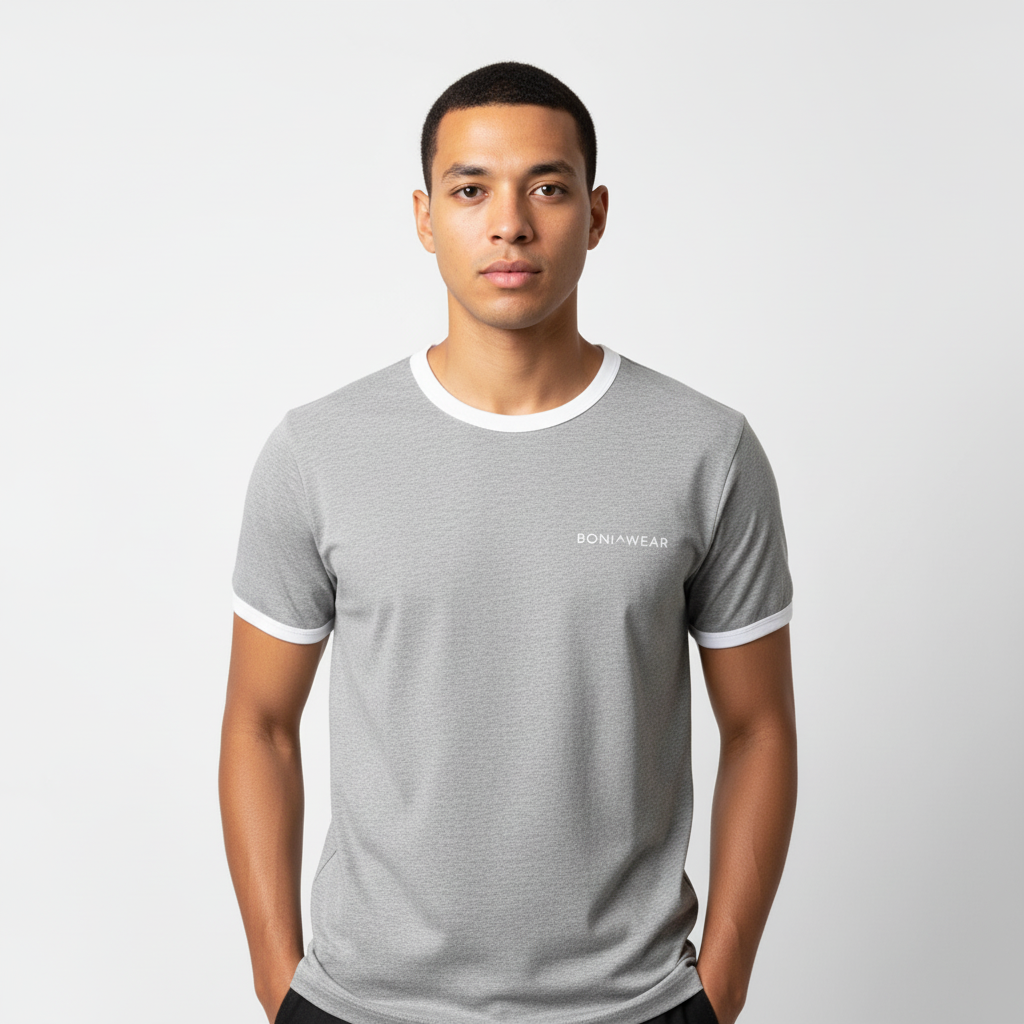 Gray Ringer Tee