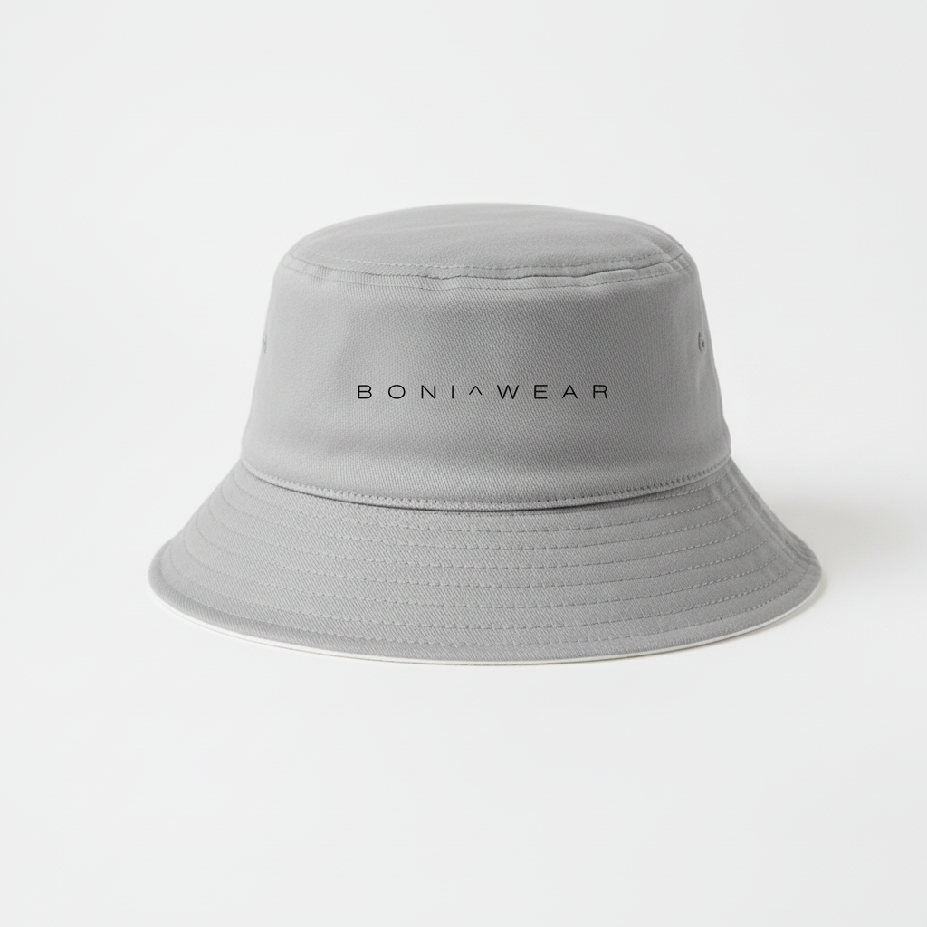 Grey bucket hat