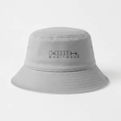 Grey bucket hat