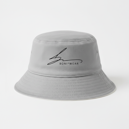 Grey bucket hat