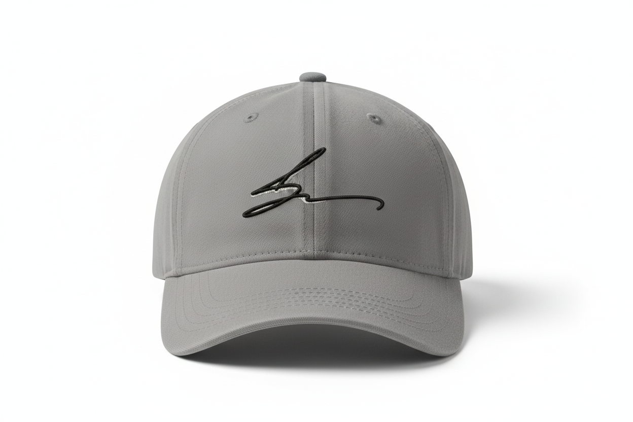 Grey Cap - White Logo