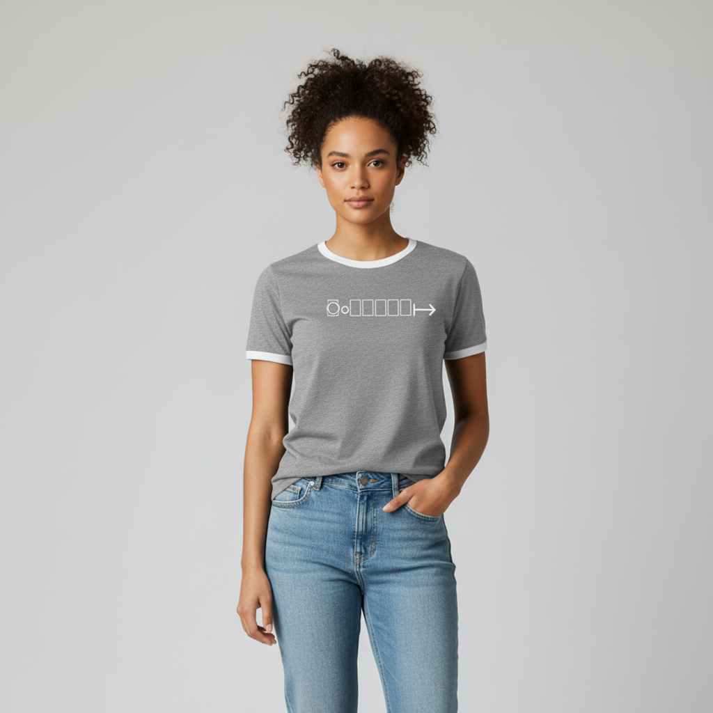 Grey Ringer T-Shirt