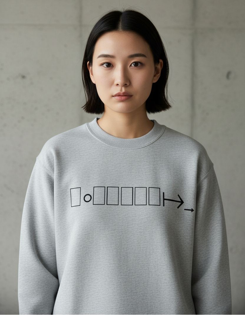 Grey sweatshirt with logo