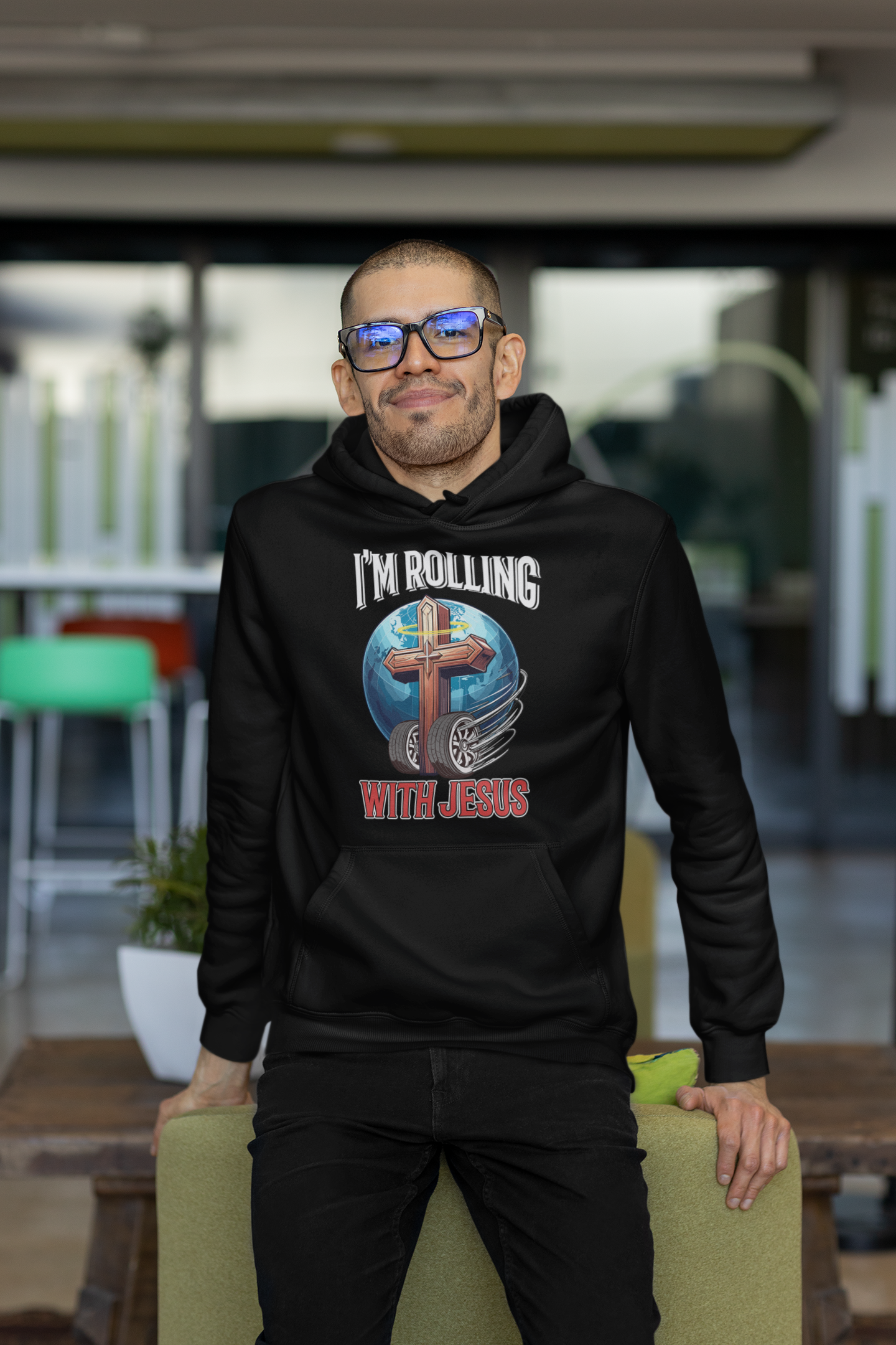 Rolling with Jesus Hoodie