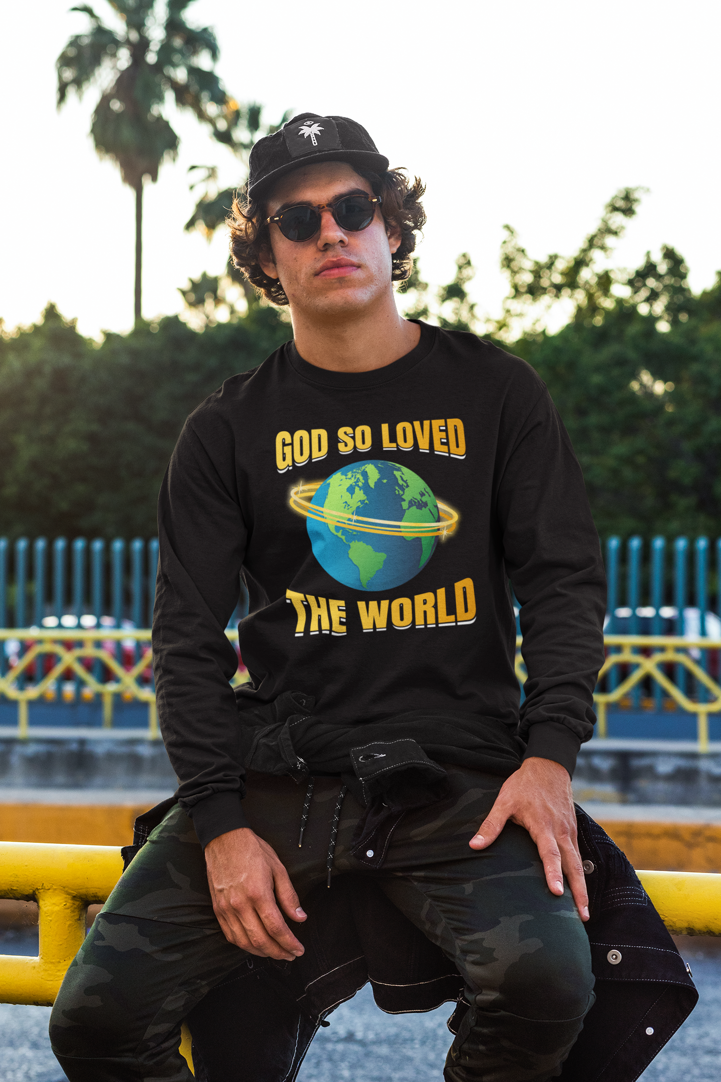 God So Loved Longsleeve Tshirt