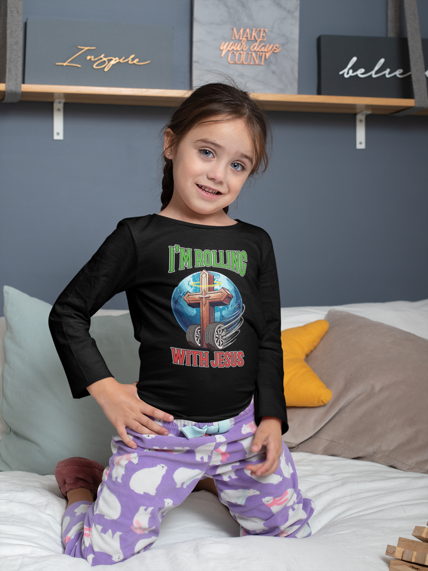 Rolling with Jesus Longsleeve T-Shirt