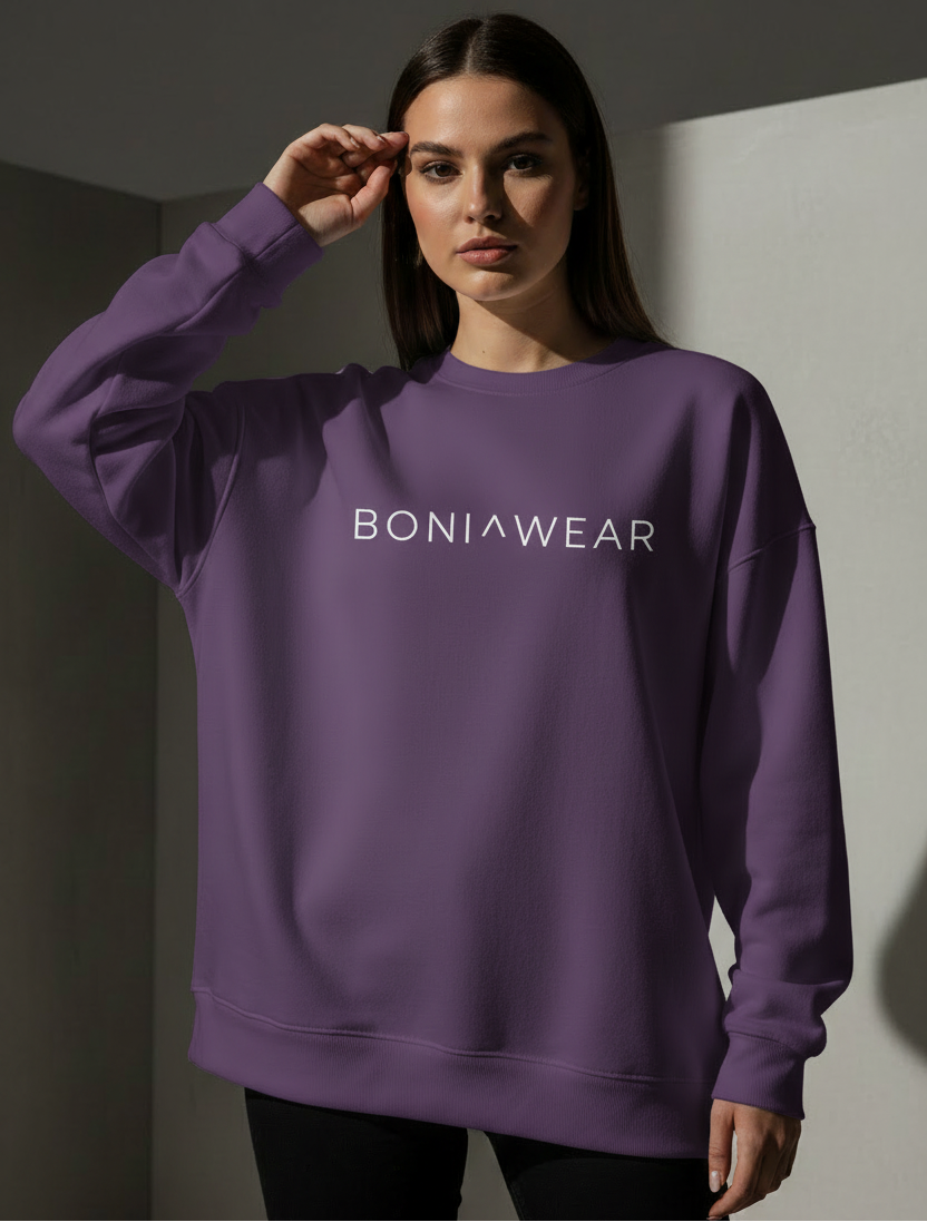 Medium purple Boniwear crewneck