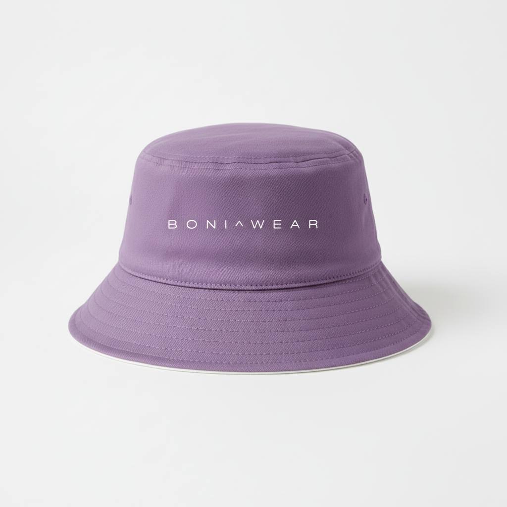 Medium purple bucket hat
